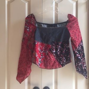 DKNY Jeans Patchwork Top